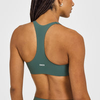 SoftMotion™ Bralette with White Logo | Iced Green
