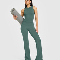 SoftMotion™ High Neck Mid Vest with White Logo | Iced Green