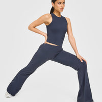 SoftMotion™ High Neck Mid Vest with White Logo | True Blue