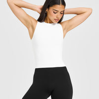 SoftMotion™ High Neck Mid Vest | White