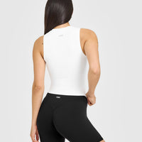 SoftMotion™ High Neck Mid Vest | White