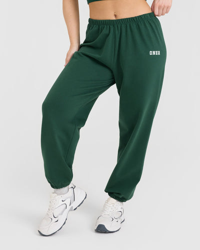 Lightweight Jogger with Printed Logo | Racing Green