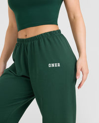 Lightweight Jogger with Printed Logo | Racing Green