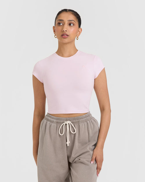 Oner Modal Cotton Icon Baby T-Shirt | Pastel Pink