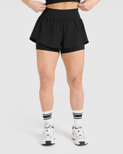 Unified Double Layer Shorts | Black