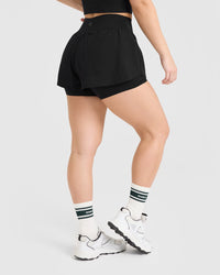 Unified Double Layer Shorts | Black