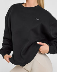 Foundations Crew Neck Sweatshirt | Black