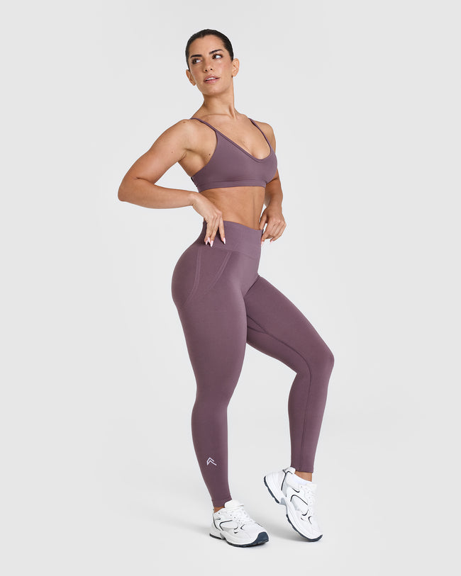 Purple exercise leggings clearance