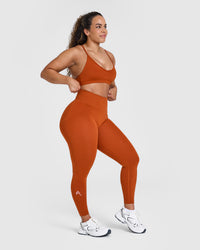 Effortless Seamless Leggings | Warm Copper