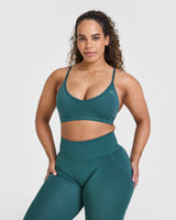 Timeless Strappy Bralette | Marine Teal