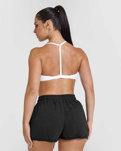 Unified Ultra Micro V Neck Bralette | White