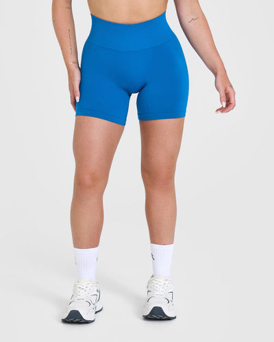 Effortless Seamless Shorts | Retro Blue