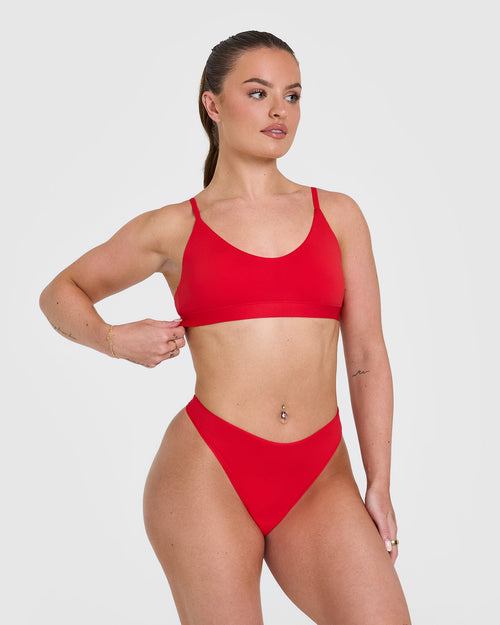 Oner Modal Silhouette Bralette | Muscle Mommy Red