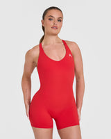 Unified Scoop Back All In One 6" | Muscle Mommy Red