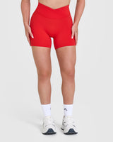 Unified Wrap Shorts 6" | Muscle Mommy Red