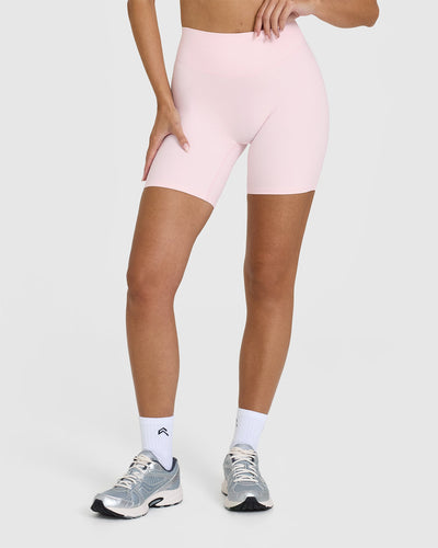 SoftMotion Cycling Shorts 8" | Ballet Pink