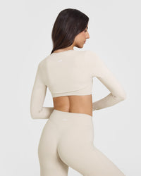 SoftMotion Long Sleeve Shrug | Sand