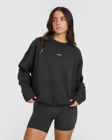 Mid Weight Sweatshirt | Soft Black