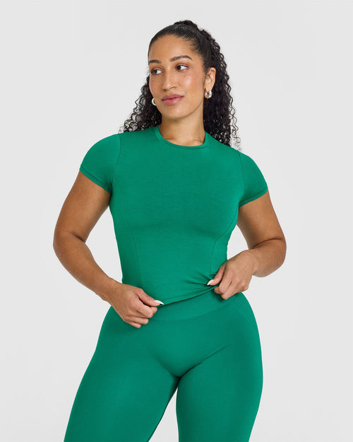 Oner Modal Mellow™ Soft Mid Short Sleeve T-Shirt | Emerald Green