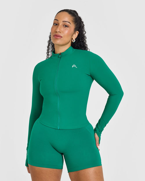 Oner Modal Unified Jacket | Washed Emerald Green