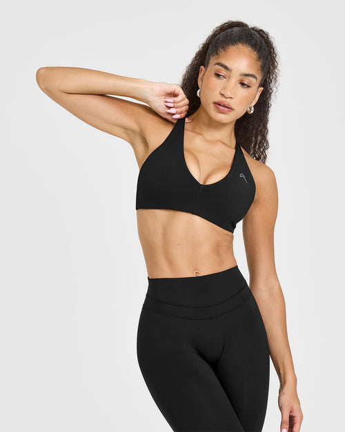 Oner Modal Unified Micro Bralette | Black