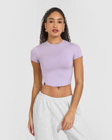 Mellow™ Soft Mid Short Sleeve T-Shirt | Wisteria Purple