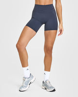 Unified High Waisted Shorts 6" | True Blue