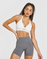 Unified Twist Sports Bra | White
