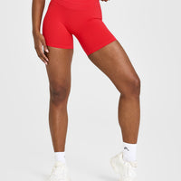 UnifiedMove™ High Waisted Shorts 6" | Muscle Mommy Red