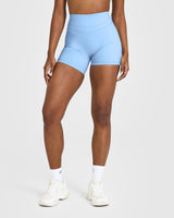 Unified High Waisted Shorts 6" | Powdered Blue