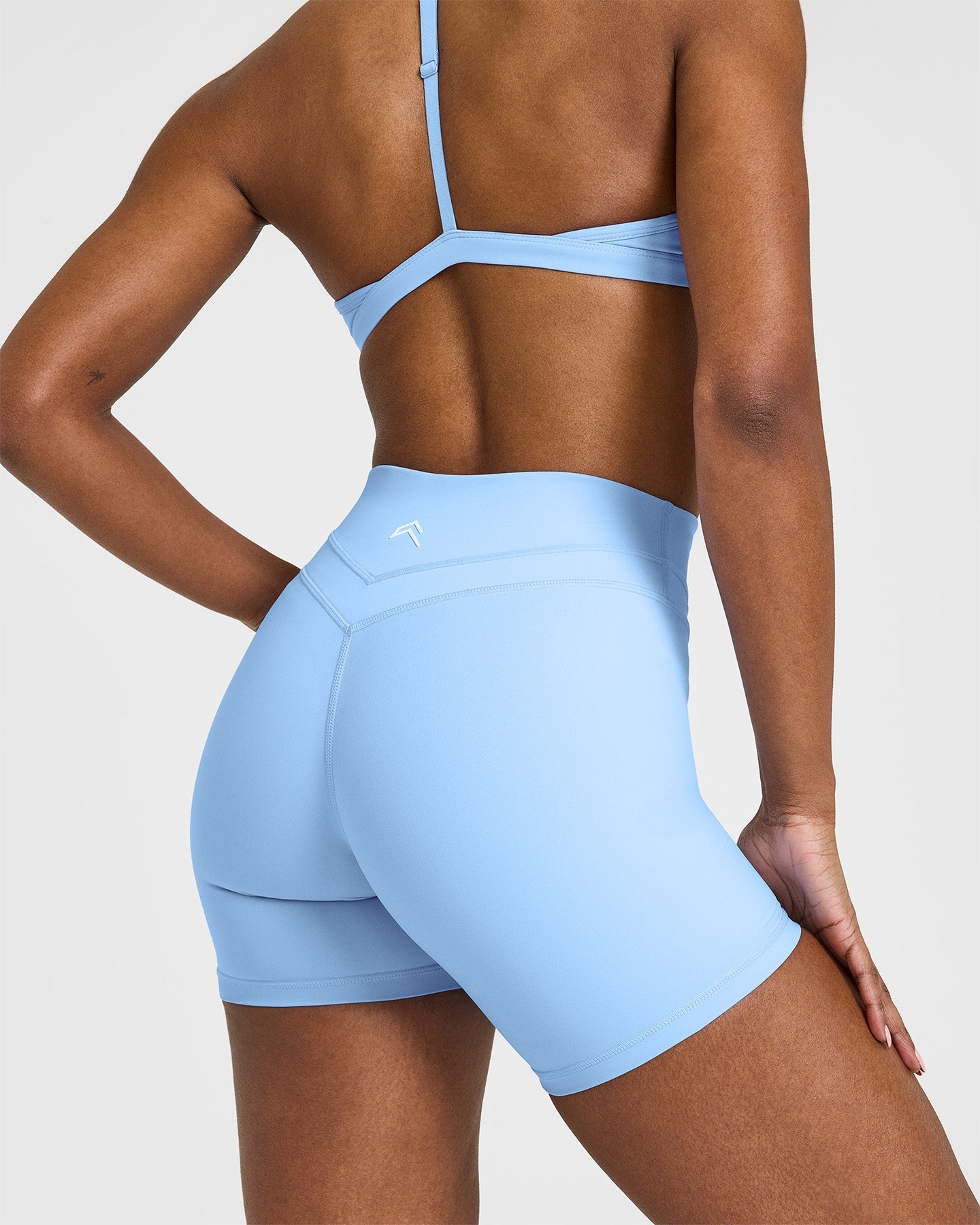 UnifiedMove High Waisted Shorts 6" | Powdered Blue