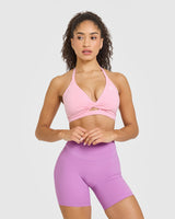 Unified Twist Sports Bra | Petal Pink