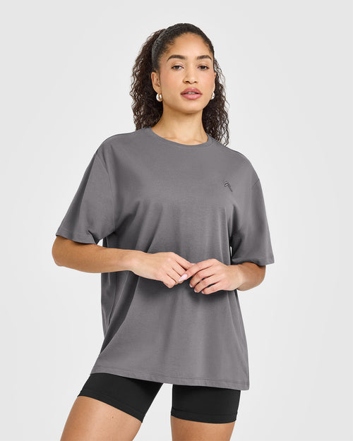 Oner Modal Classic Oversized Lightweight T-Shirt | Ash Grey