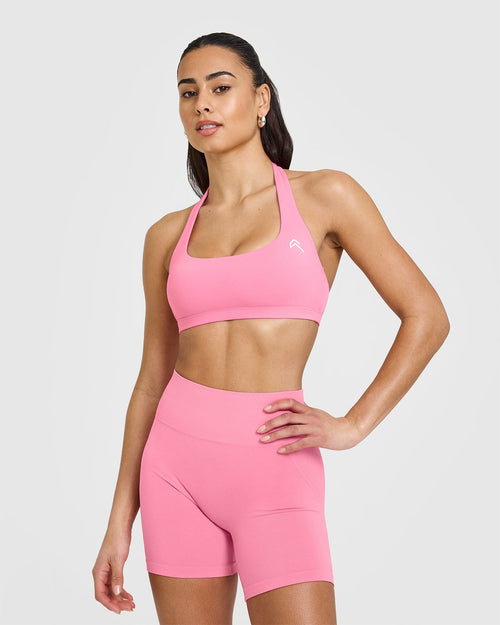 Oner Modal EasyLift™ Halter Bralette | Peony Pink