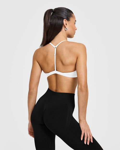 EasyLift™ Ultra Minimal V Neck Bralette | White
