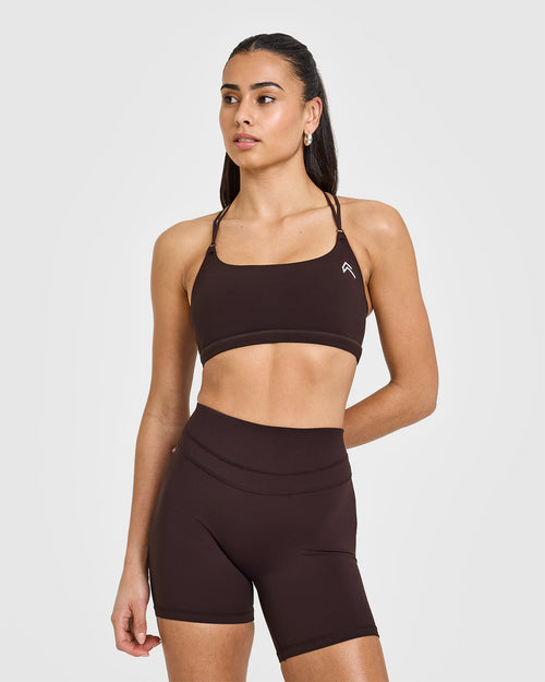 Oner Modal Everyday Cross Over Bralette | Plum Brown