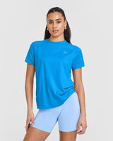Go To Seamless Loose Top | Tropical Blue