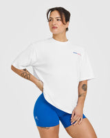 Oner Graphic Washed T-Shirt | White