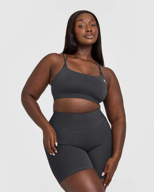 Oner Modal Everyday Cross Over Bralette | Coal