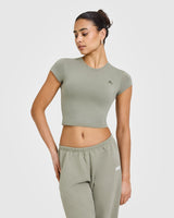 Cotton Icon Baby T-Shirt | Soft Sage Green