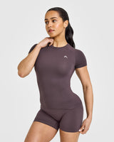 Go To Seamless Fitted Top | Umber Brown