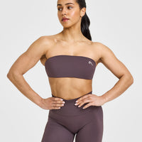 UnifiedMove™ Micro Bandeau Bralette | Umber Brown