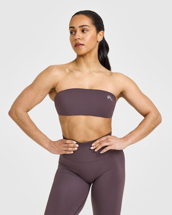 UnifiedMove™ Micro Bandeau Bralette | Umber Brown
