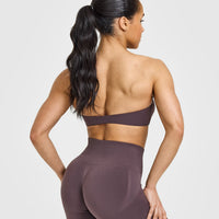 UnifiedMove™ Micro Bandeau Bralette | Umber Brown