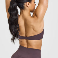 UnifiedMove™ Micro Bandeau Bralette | Umber Brown