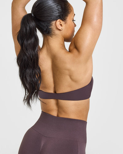 UnifiedMove™ Micro Bandeau Bralette | Umber Brown