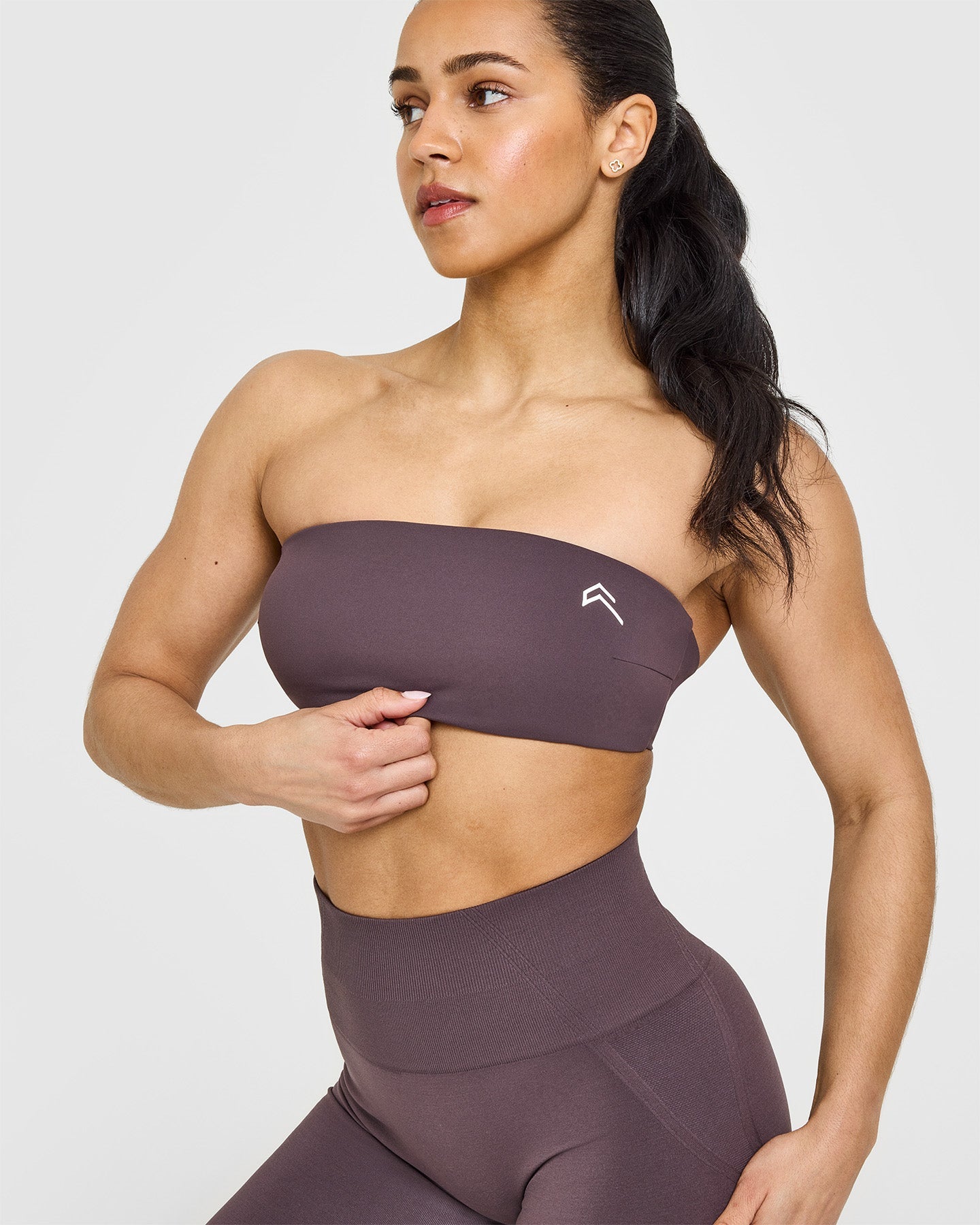 UnifiedMove™ Micro Bandeau Bralette | Umber Brown