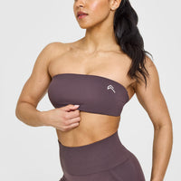 UnifiedMove™ Micro Bandeau Bralette | Umber Brown