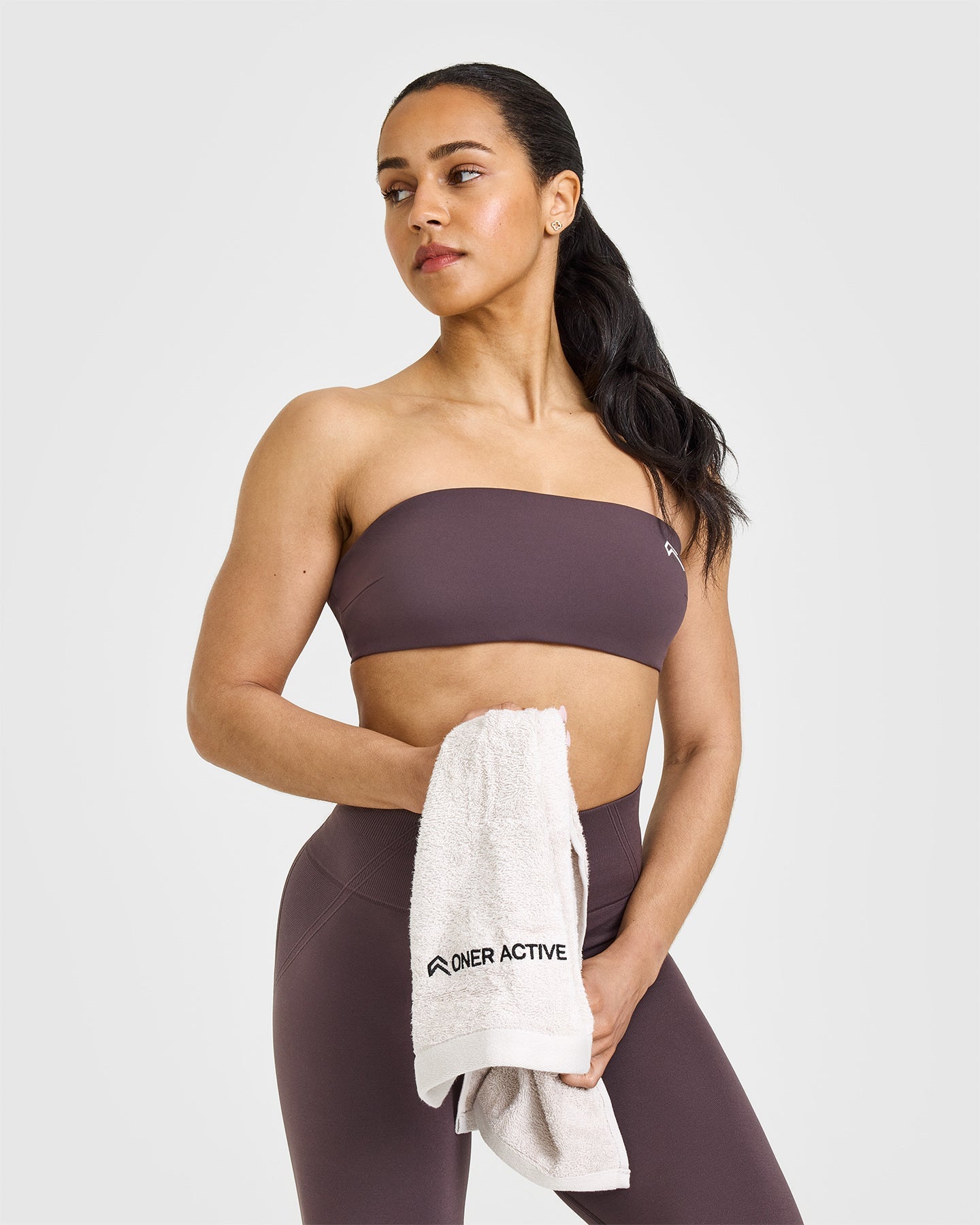 UnifiedMove™ Micro Bandeau Bralette | Umber Brown