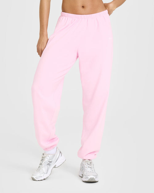 Oner Modal Lightweight Jogger With Oner Logo | Washed Chalk Pink